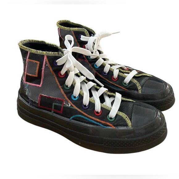 Converse CTAS 70 Hi Chinese New Year Sneakers Black Multicolor Men’s 5 Women’s 7 - Picture 1 of 7
